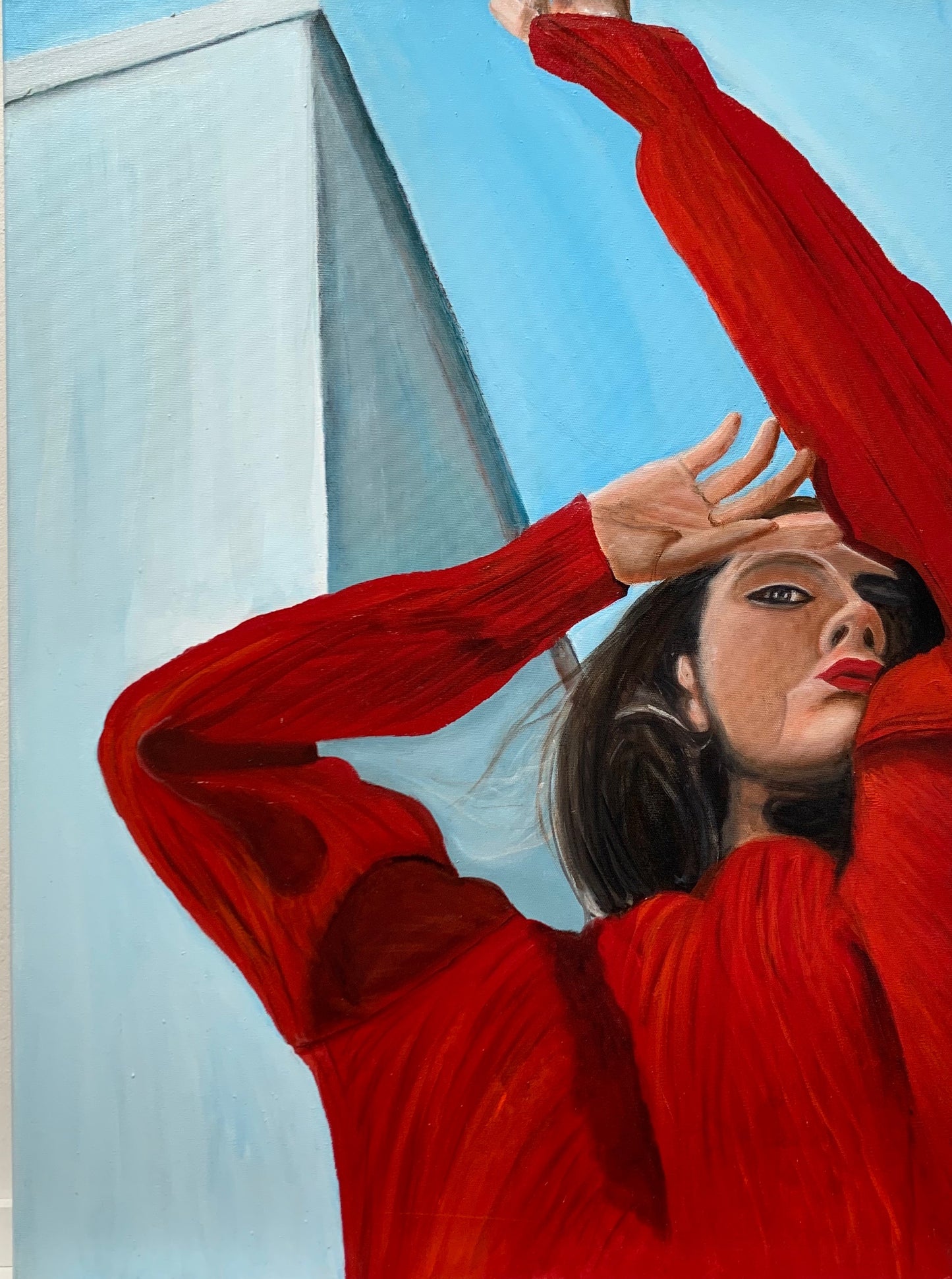 looking in the sky - Original Oil On Canvas (60x80)