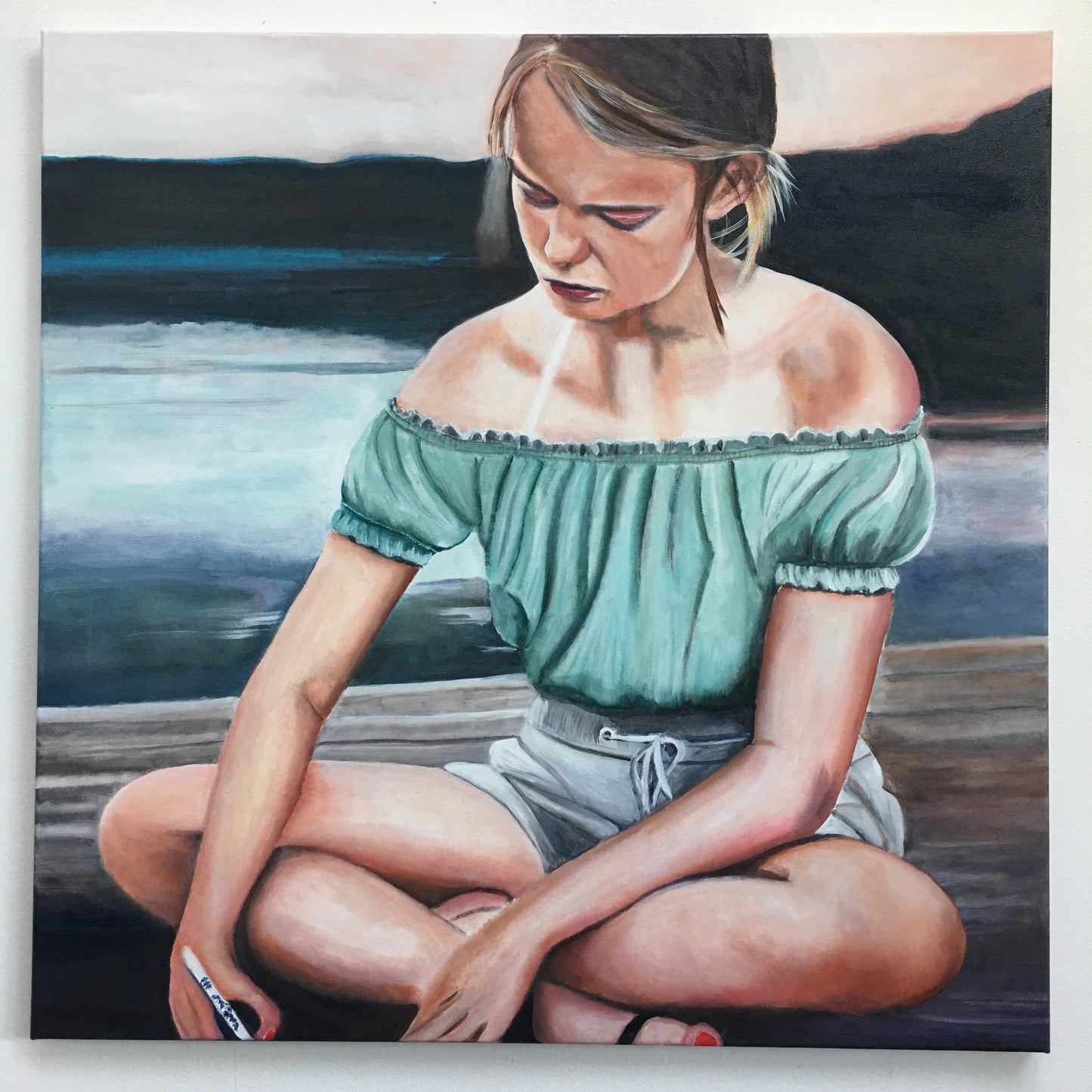 Missing you - Original Oil On Canvas (80x80)