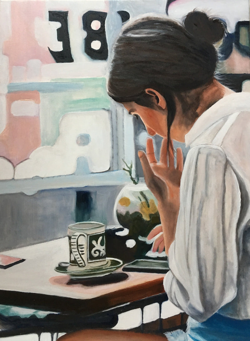 A nice cup of tea - Original Oil On Canvas (60x80)