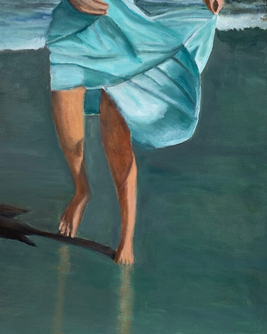 Girl on beach I - Art Print (Limited Edition)