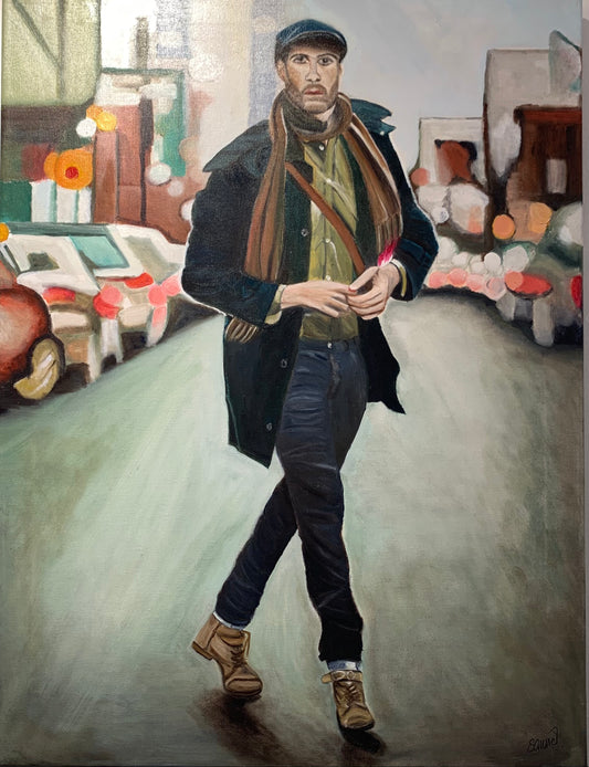 I am on the way II - Original Oil On Canvas (60x80)