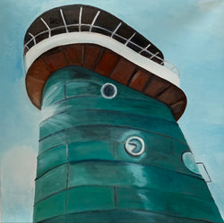 The tower of Knippelsbro - Original Oil On Canvas (60x60)
