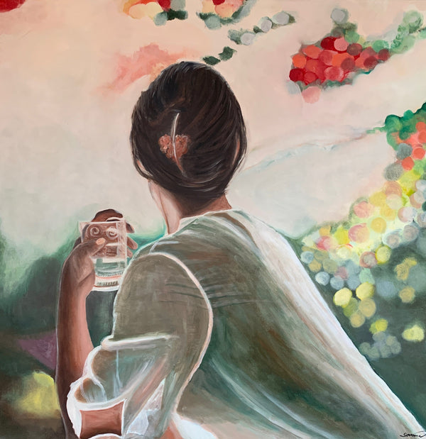 Reflektion - Original Oil On Canvas (80x80)