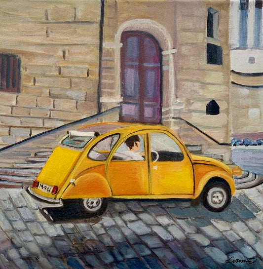My orange 2CV - Art Print (Limited Edition)