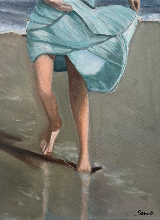 On the beach - Art Print (Limited Edition)