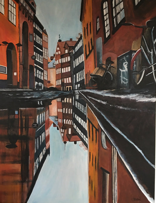 Magstrædet - Original Oil On Canvas (100x130)