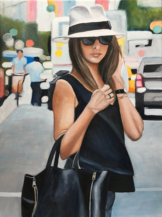 My borsalino - Original Oil On Canvas (60x80)