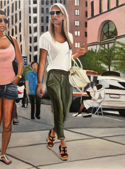Street life - Original Oil On Canvas (60x80)